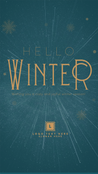 Cozy Winter Greeting YouTube short Image Preview