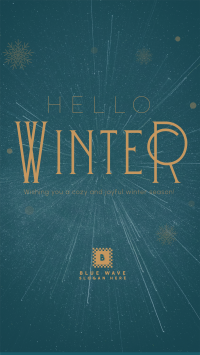 Cozy Winter Greeting YouTube Short Design