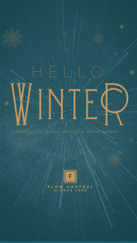 Cozy Winter Greeting YouTube short Image Preview