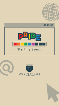 Pride Party Loading Facebook Story Design