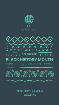 Black History Month Pattern Instagram story Image Preview