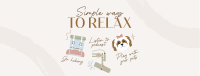Cute Relaxation Tips Facebook cover Image Preview