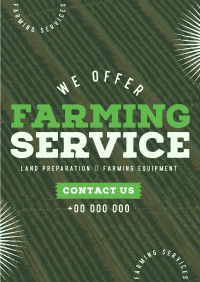 Trustworthy Farming Service Flyer Design