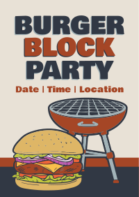 Burger Block Party Flyer Image Preview