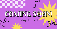 Coming Soon Curly Lines Facebook ad Image Preview