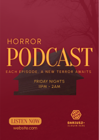 Horror Podcast Poster Image Preview