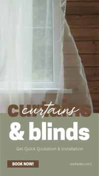 Curtains & Blinds Business Instagram Story Design