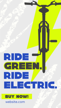 Green Ride E-bike Instagram reel Image Preview