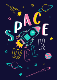 Journey To Space Flyer Design