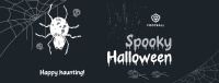 Halloween Spider Greeting Facebook Cover Image Preview