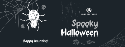Halloween Spider Greeting Facebook cover Image Preview