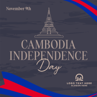 Rise Cambodian Flag Instagram post Image Preview