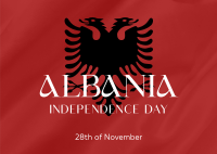 Albanian Independence Postcard Image Preview