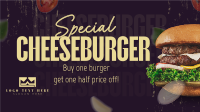 Special Cheeseburger Deal Facebook Event Cover Design