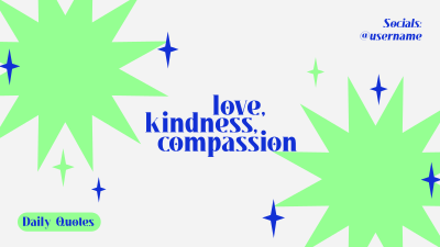 Love Kindness Compassion YouTube cover (channel art) Image Preview