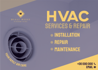 HVAC Services and Repair Postcard Image Preview