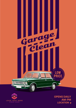 Garage Clean Shower Flyer Image Preview