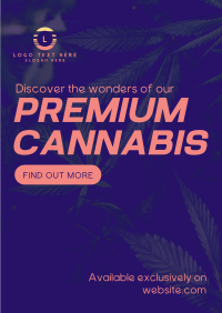 Premium Cannabis Poster Design