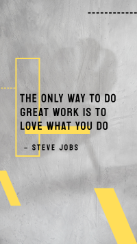 Love What You Do Instagram Story Design