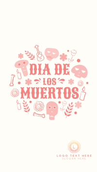 Day of the Dead Doodle  Instagram story Image Preview