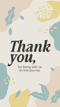 Organic Thank You TikTok Video Design