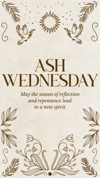 Rustic Ash Wednesday Instagram reel Image Preview