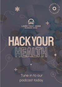 Modern Health Podcast Flyer Design