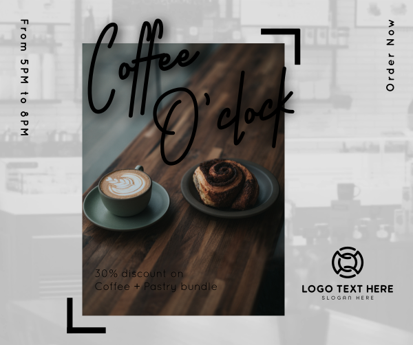 Coffee O'Clock Facebook Post Design Image Preview