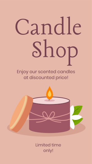 Candle Shop Promotion Facebook story Image Preview
