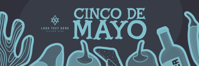 Fiery Cinco Mayo Twitter header (cover) Image Preview