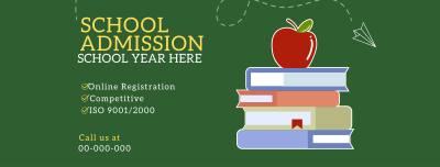 School Admission Year Facebook cover Image Preview