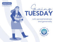 Tuesday Generosity Postcard Design