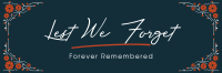 Forever Remembered Twitter header (cover) Image Preview