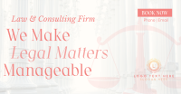 Making Legal Matters Manageable Facebook ad Image Preview