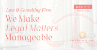 Making Legal Matters Manageable Facebook ad Image Preview