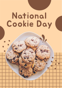 Cute Cookie Day Flyer Design