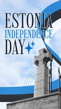 Minimal Estonia Day Instagram Story Design