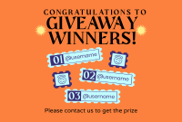 Giveaway Winners Stamp Pinterest Cover Design