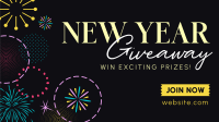 Circle Swirl New Year Giveaway Facebook Event Cover Design