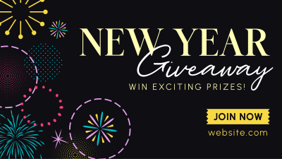 Circle Swirl New Year Giveaway Facebook event cover Image Preview