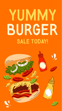 B For Burger Instagram reel Image Preview