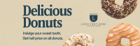 Minimalist Donut Deals Twitter Header Design