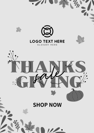 Thanksgiving Autumn Sale Flyer Image Preview