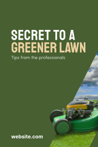 Tips to a Greener Lawn Pinterest Pin Design