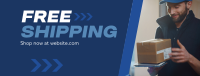 Limited Free Shipping Promo Facebook cover Image Preview