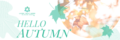 Autumn Greeting Twitter header (cover) Image Preview