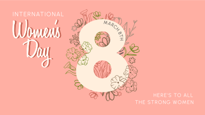 Women's Day Flowers Facebook event cover Image Preview