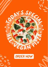 Vegan Pizza Poster Design