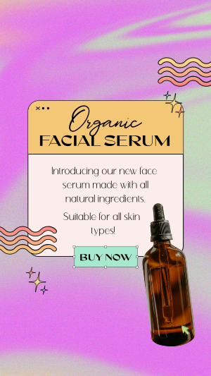 Organic  Skincare Y2K Facebook story Image Preview