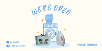 Laundry Shop Launch Twitter post Image Preview